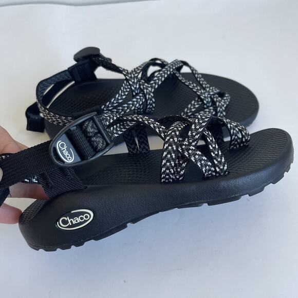 Chaco ZX/2 Classic Sandals Women's 5 Black White Toe Loop Hiking - Picture 5 of 11